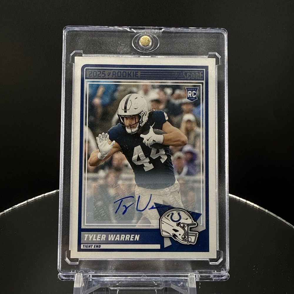 TYLER WARREN - 2025 Score Signatures Rookie #21 - Colts - RC - Autograph